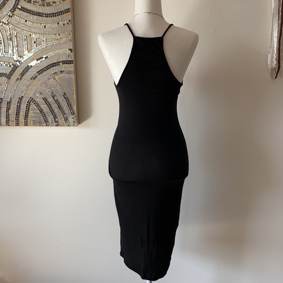 BCBGMaxAzria Ribbed Black Tank Dress - Picture 4 of 7